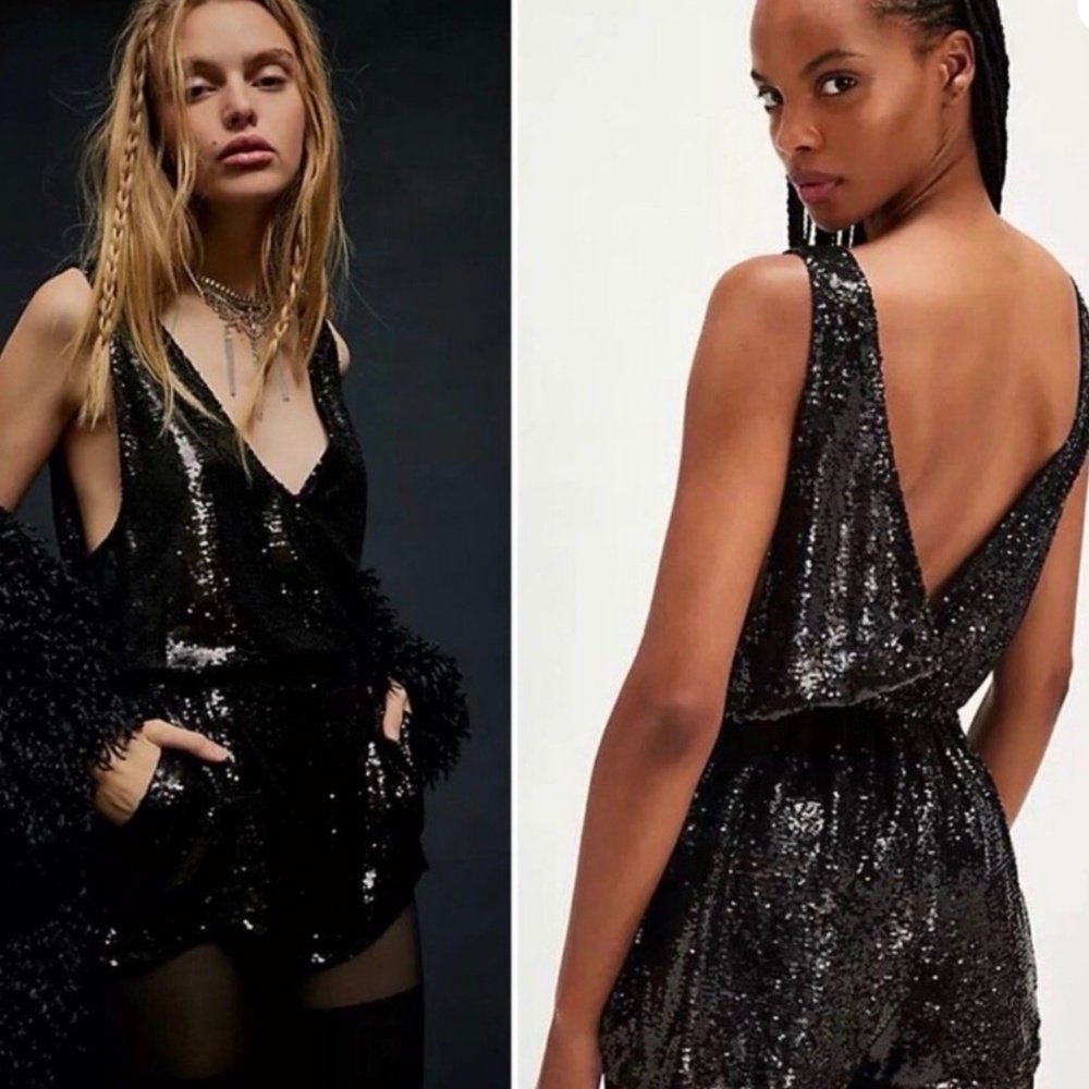 Free people sequin romper - Picture 1 of 2